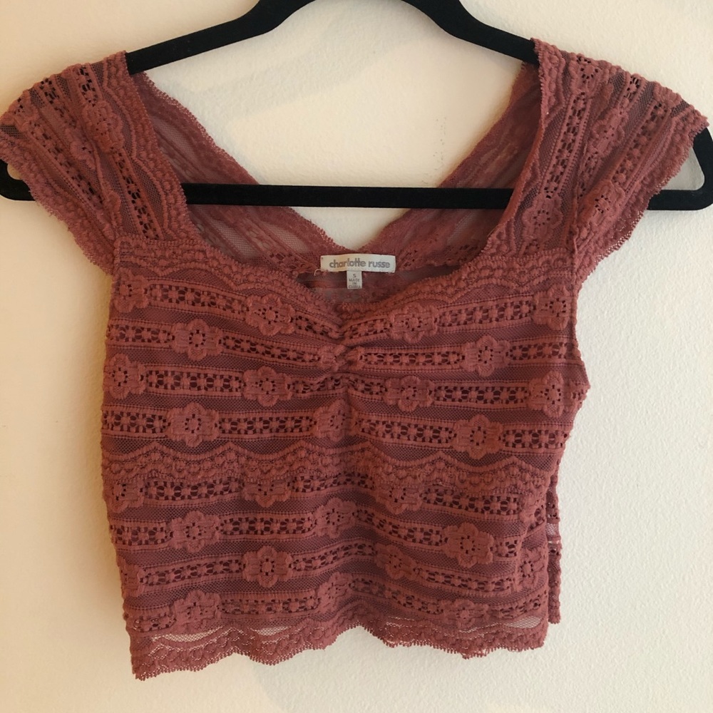 ADORABLE LACE CROP TOP
